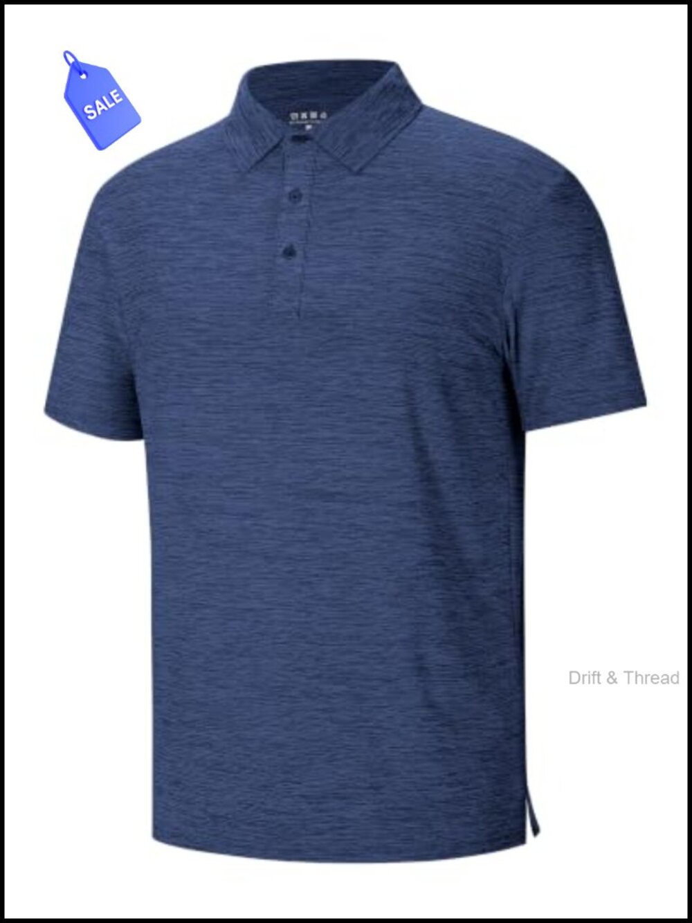 Runhit Men's Golf Polo Shirts Short Sleeve Quick Dry Performance Moisture
